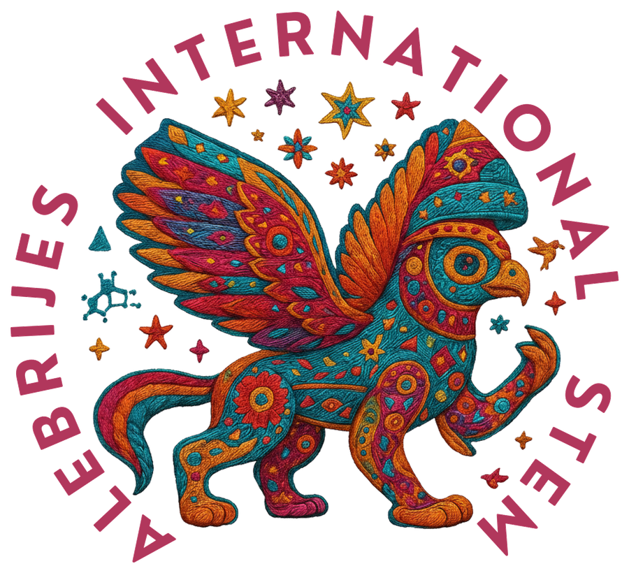Logo oficial completo de ALEBRIJES STEM